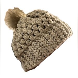 NEW Crochet Beanie. Cream/Tan/Brown.